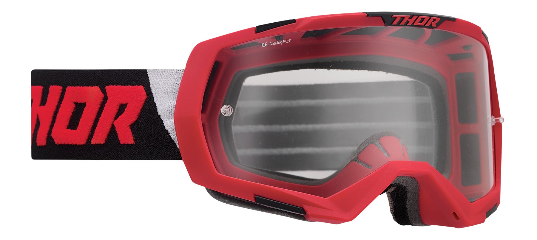 Thor 2025 Goggles Regiment Red Black